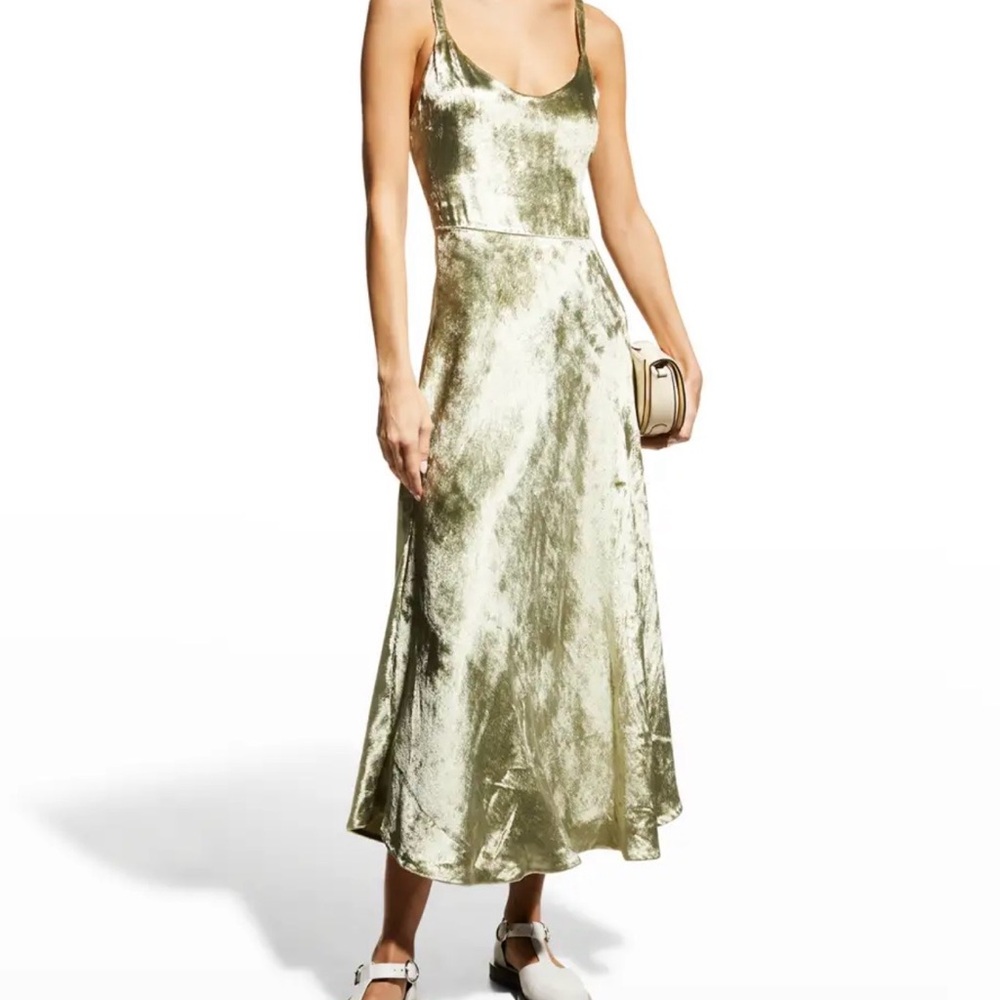Vince Metallic Midi Dress